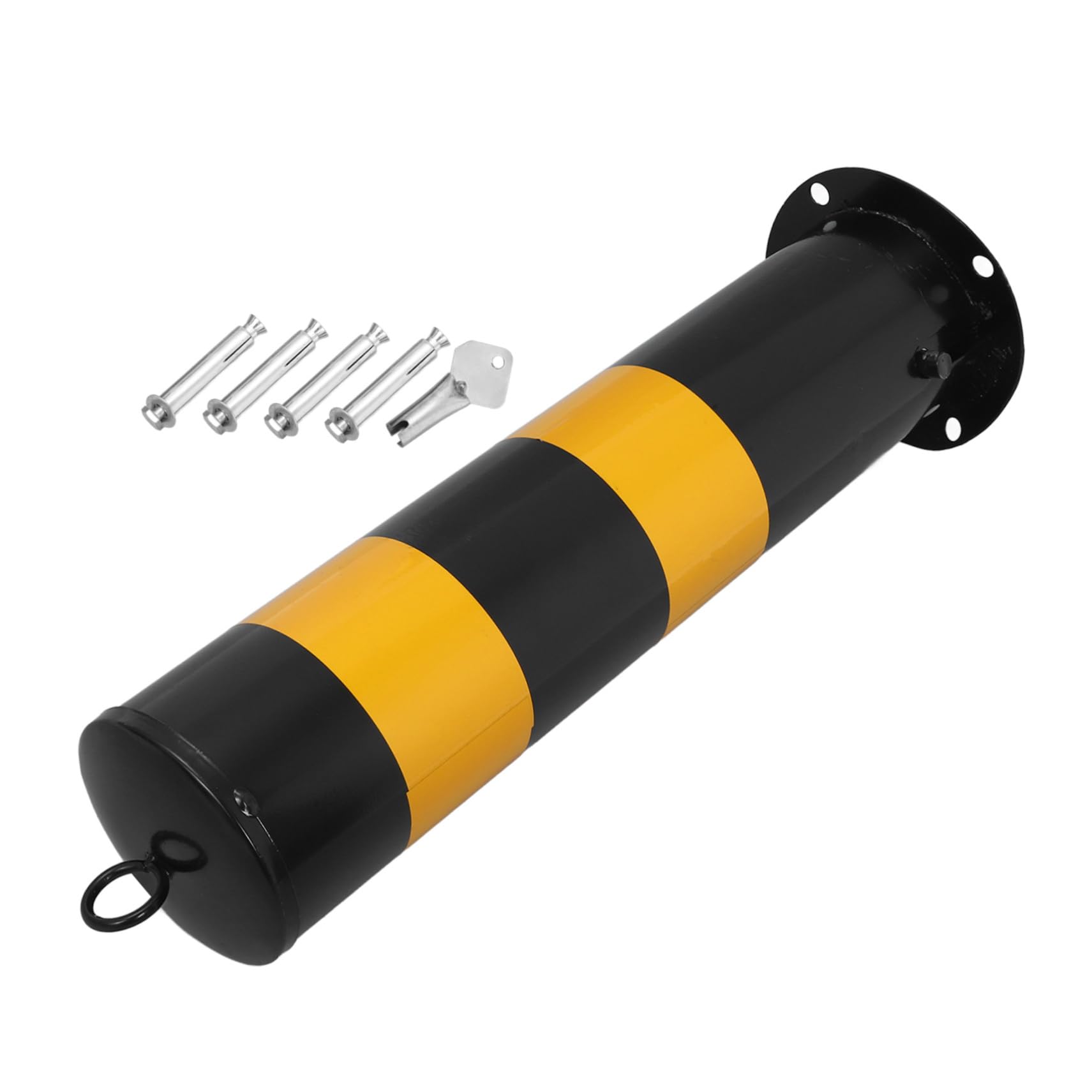 OSOLADY Crash Column Driveway Security Barrier Traffic Delineator Posts Sidewalk Bollard Post Garage Barricade Parking Barrier Bollard Safety Bollard Post Caution Barrier Stainless Steel