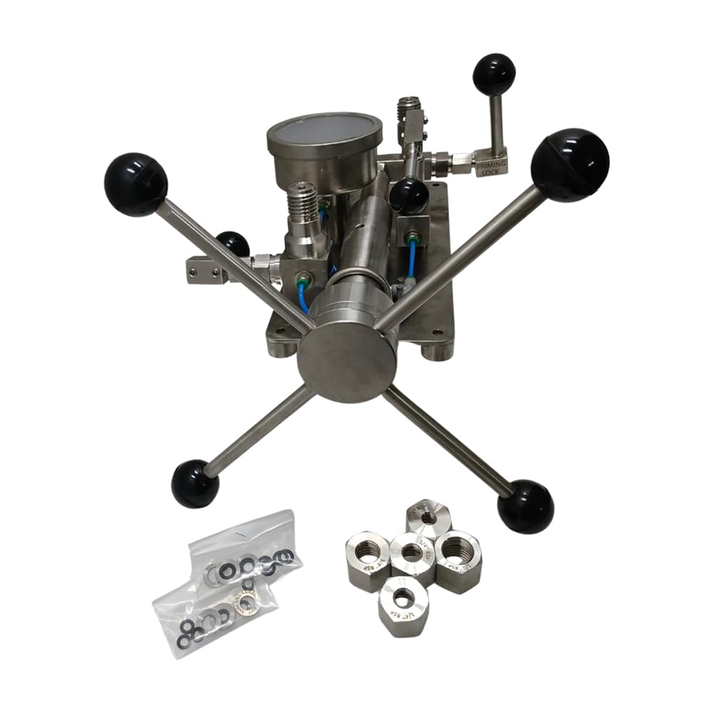 *Spedizione con in 1 giorno* Calibratore di pressione e vuoto da banco per laboratori di calibrazione, prodotti petrolchimici Modello: AI-PCAL1 (0-1000 kg/cm2)