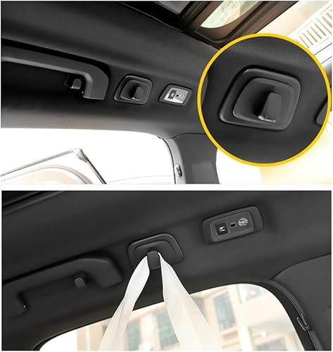 Miniatura 3 de OFBAND 2 ganchos de techo para automóvil, ganchos para bolsos y bolsas compatibles con Volvo XC40 XC60 XC90 S60 S90 V60 V90, ganchos esenciales para