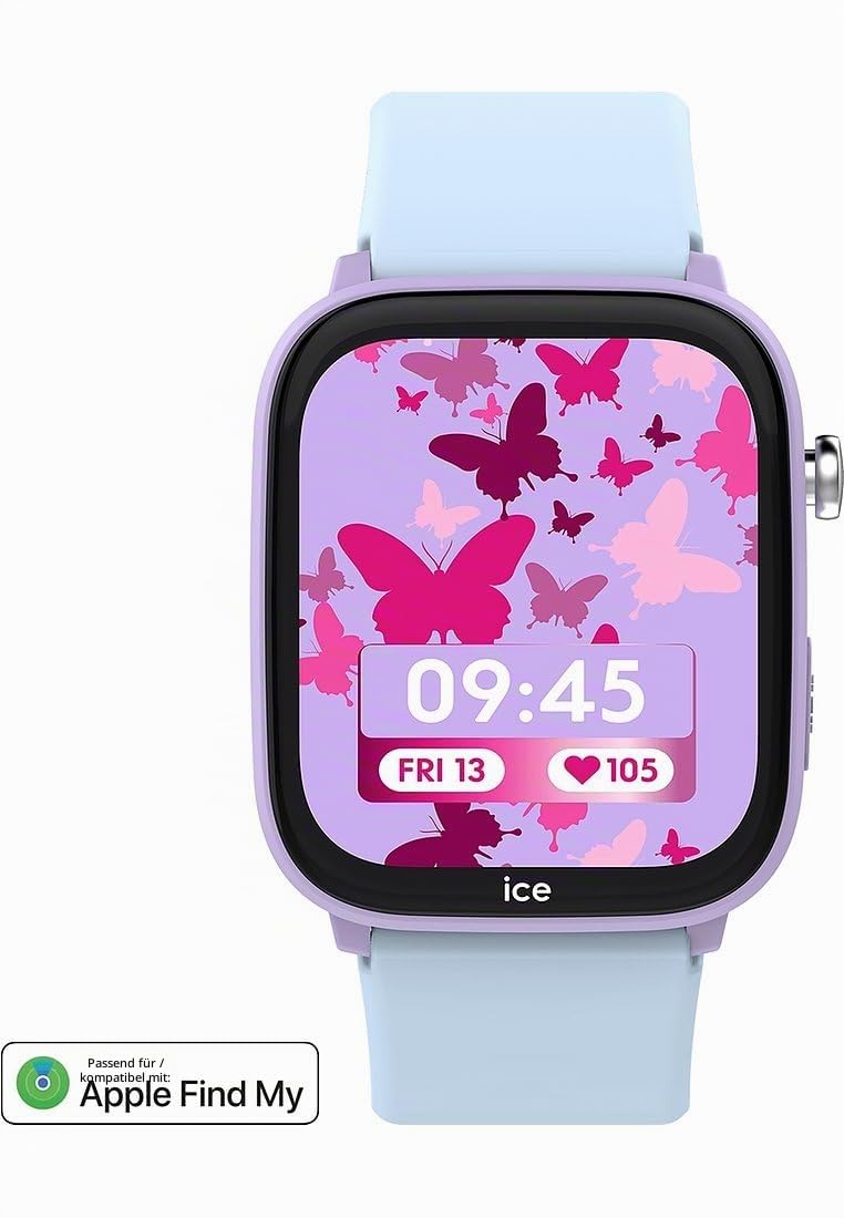 Ice-Watch - ICE smart junior 3.0 Find My Purple Soft blue - Lila geolokalisierbare verbundene Uhr für Mädchen mit Silikonarmband - 024550 (1.75 Zoll) 1,75 Zoll – Bild 2