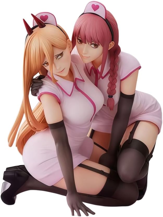 Makima Action Figure Power Figurine Nurse Styling Anime Girl Figure Statue 13cm Power & Makima Model Desktop Collections