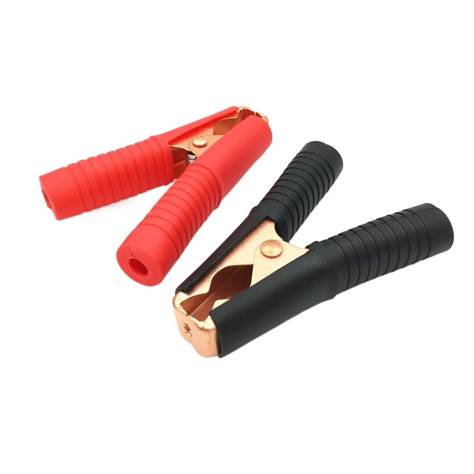 4 Uds. Pinzas de Prueba de batería de Coche de cocodrilo de Metal 100A Abrazadera de Prueba de 100 amperios Nominal roja + Negra