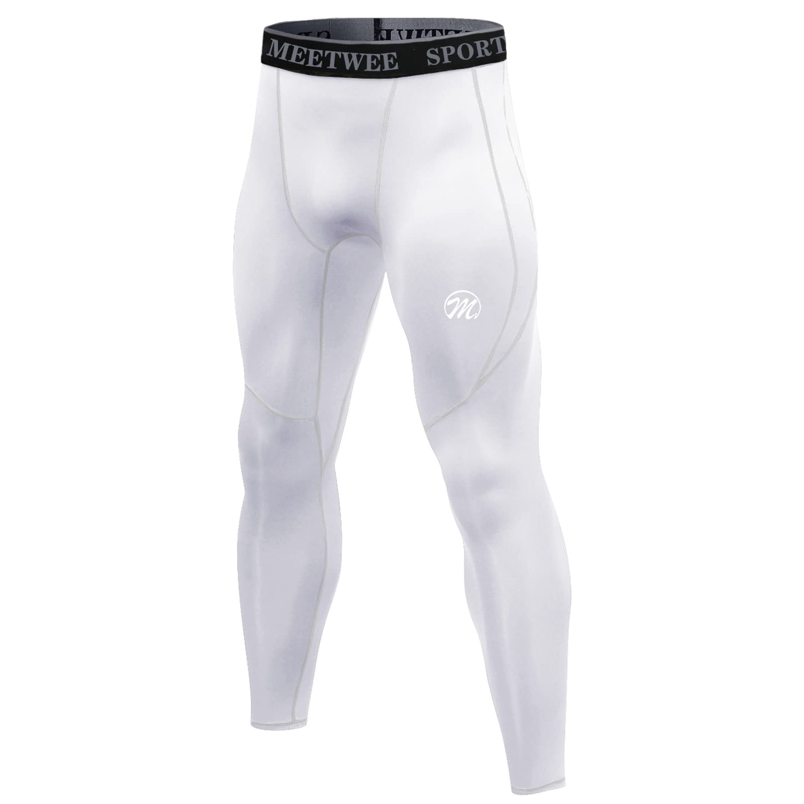 MEETWEE Men's Compression Sports Leggings Uomo