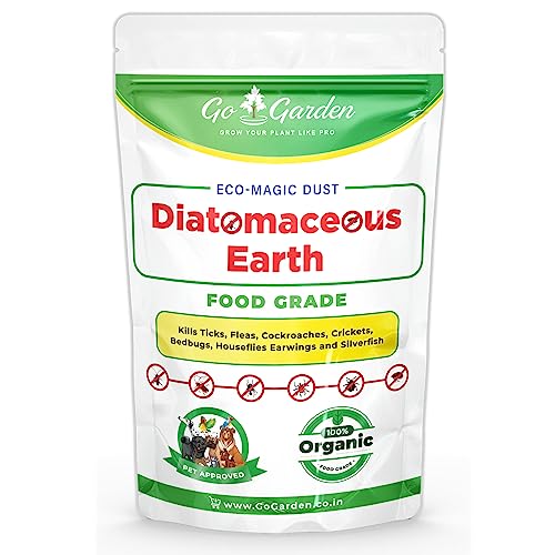Image of Go Garden Diatomaceous Earth Powder | Organic Pest Control | Cockroach Killer, Ant Repellent, and Flea Control for Dogs 900G