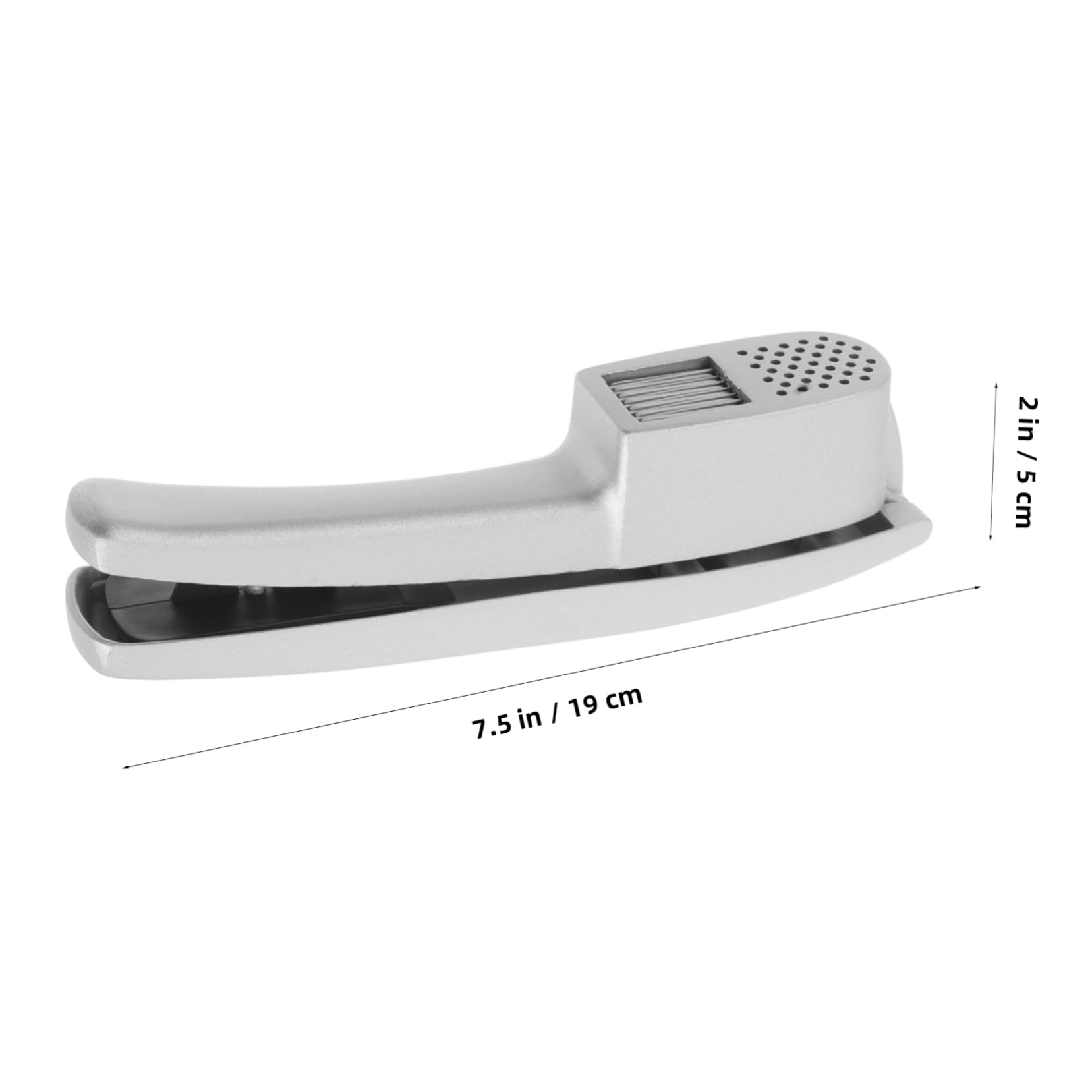 Alipis 1 Set Garlic Press Set with Peeler and Cleaning Brush Heavy Duty Garlic Mincer for Effortless Crushing Kitchen Tool and Easy Skin Removal