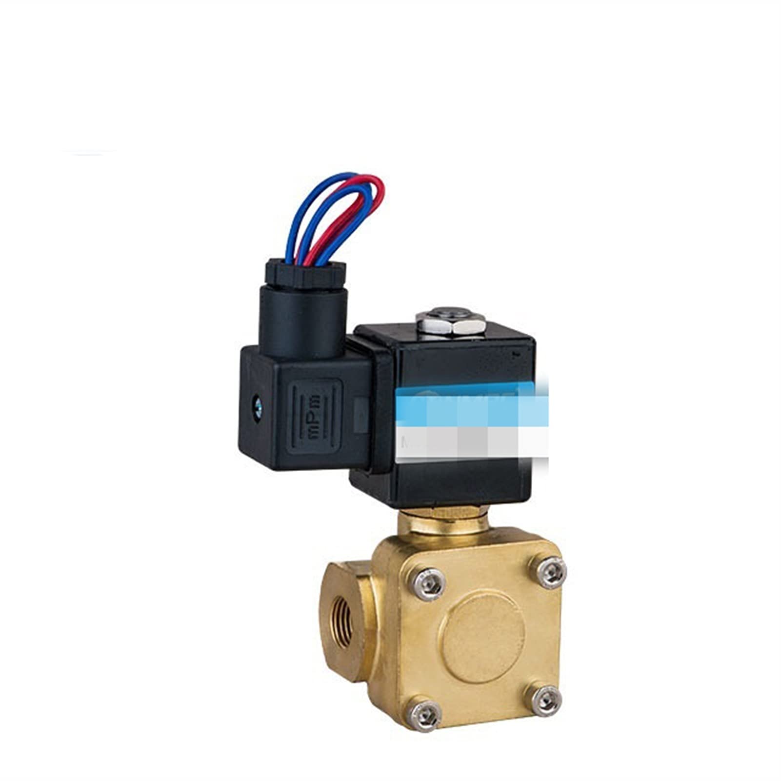 Válvula solenoide neumática Válvula solenoide de latón de dos posiciones Válvula de agua de válvula solenoide de acción directa de dos vías
