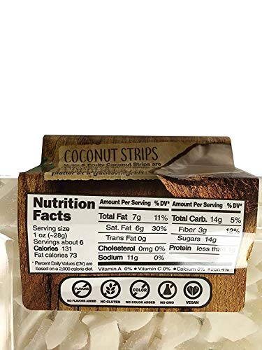 Nutty & Fruity, Dried Coconut Strips 6oz (pack of 7) image 4