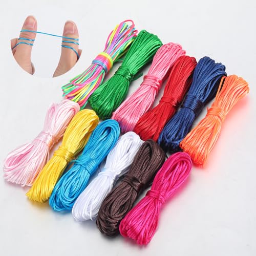 Fil en nylon 1mm SOFPLATE : 12 couleurs pour la fabrication de bijoux