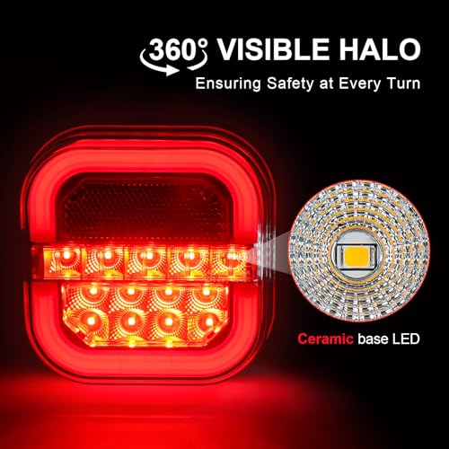 image for NeaLia Magnetic Wireless Trailer Lights, Rechargeable LED Trailer Ligh