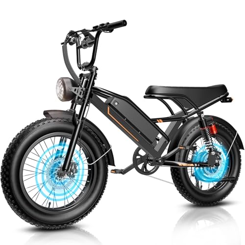 Jasion 3000W Electric Bike for Adults, Bicicleta eléctrica para adultos,Electric Dirt Bike, e Bikes for Adults Electric, Electric Dirt Bike for Adults, Adult Electric Bicycles, Moped Style ebike