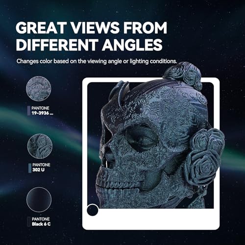 Image of SUNLU Galaxy PLA 3D Printer Filament, Sparkling and Dazzling PLA Filament 1.75mm, Neatly Wound 3D Filament, Colorful Black, Dimensional Accuracy + /-0.02mm, 1KG Spool.(PLA Galaxy Star Brown)