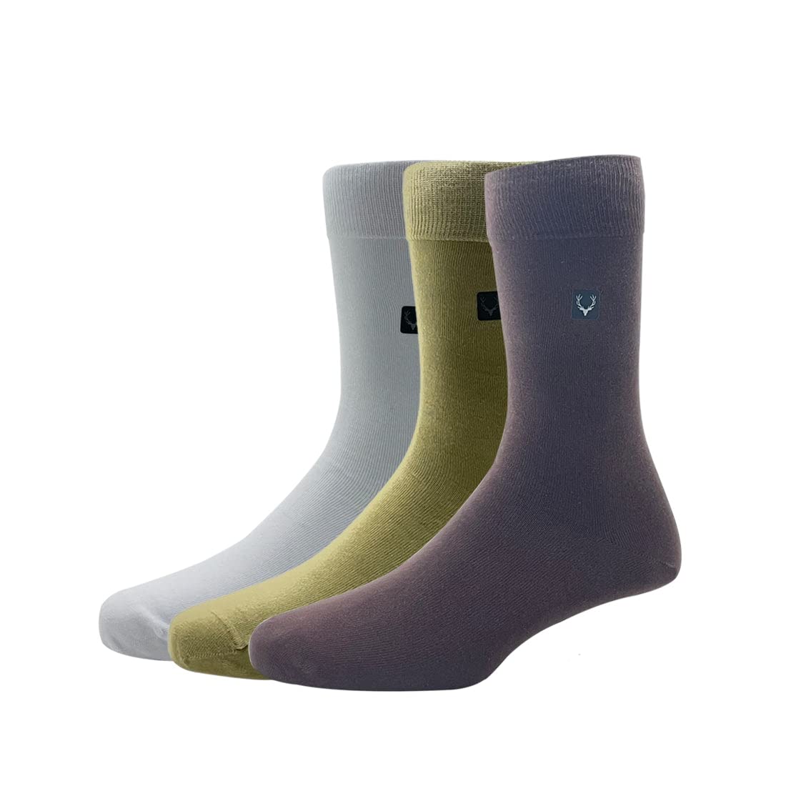 allen solly Men'S Cotton Full Length Socks (Pack Of 3) - Beige, Brown, White-picture-13
