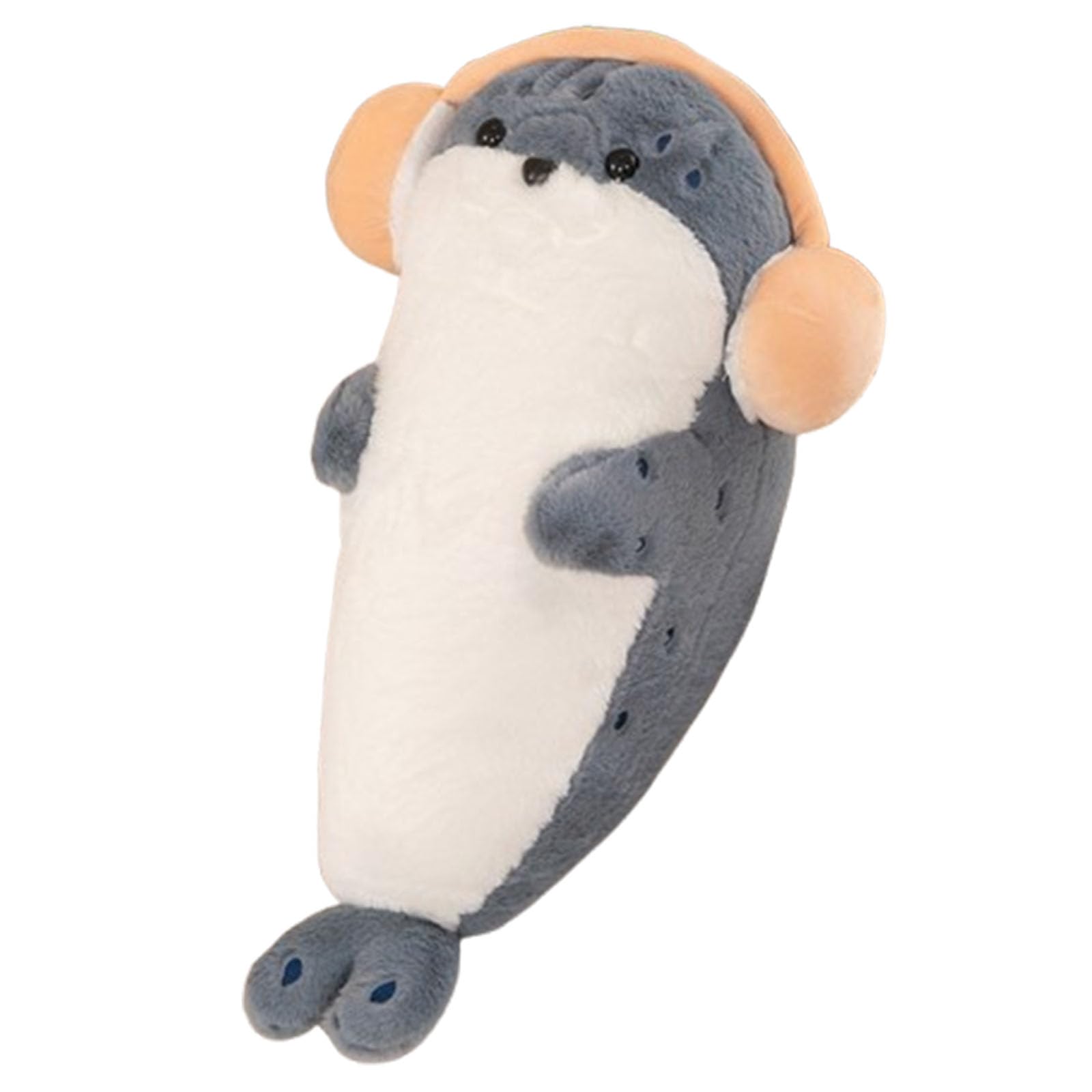 Seals Plush Toy, Soft Seal Teddy Stuffed Animal Plushie Toy, Chubby Seal Plush Pillow Stuffed Cotton Plushies Animal Toy, Ocean Cushion Hugging Doll Cushion for Children Birthday Gifts (90cm,B-Blue)