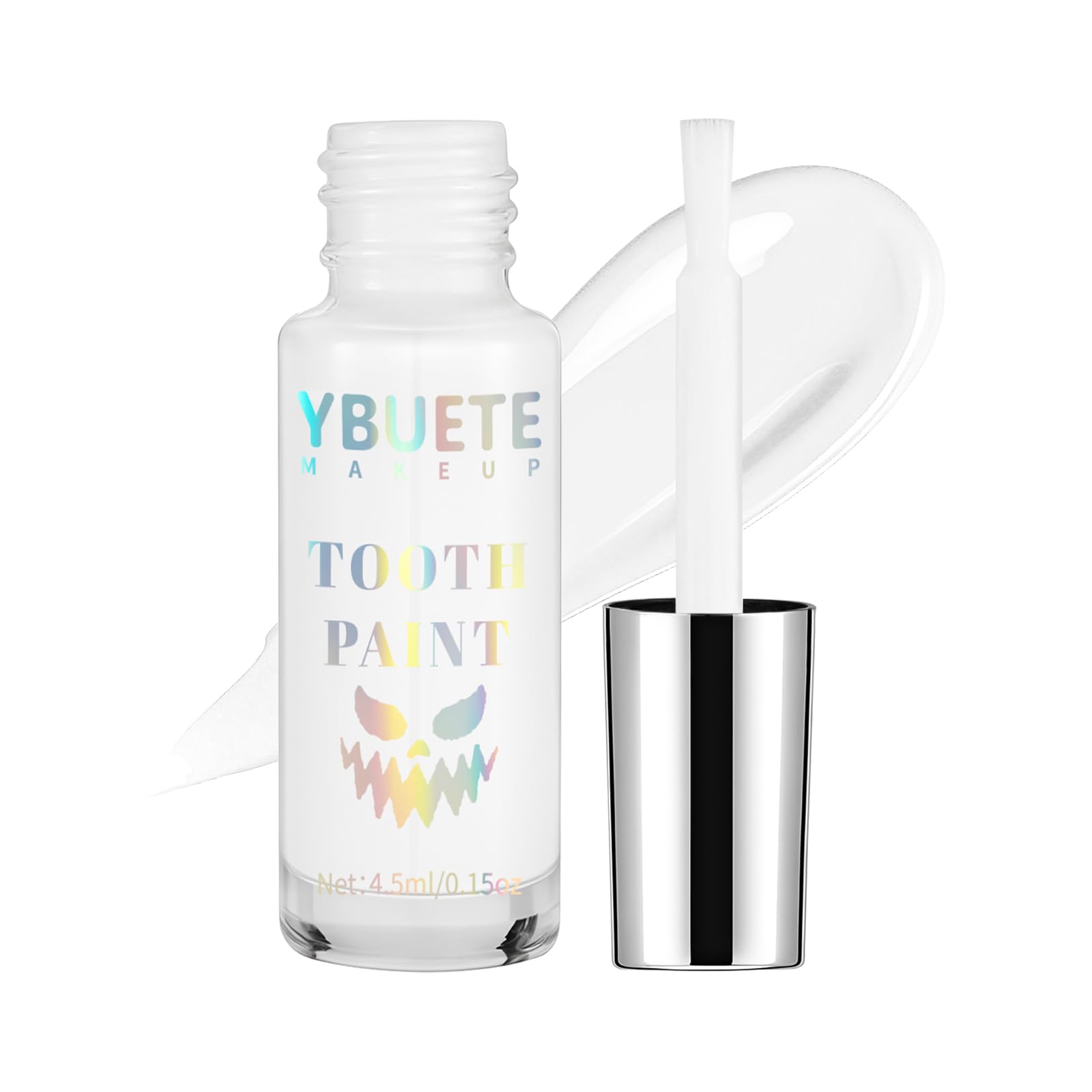YBUETE White Teeth Paint, Instant Bright Vampire Tooth Cosplay SFX Makeup