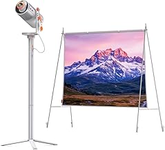 XGIMI MoGo 4 Projector Kit for Outdoor, Includes 1 Filters, PowerBase Support with Battery, 70" Screen, 450 ISO Lumens, Autonomy 5h, Google TV with Official Netflix