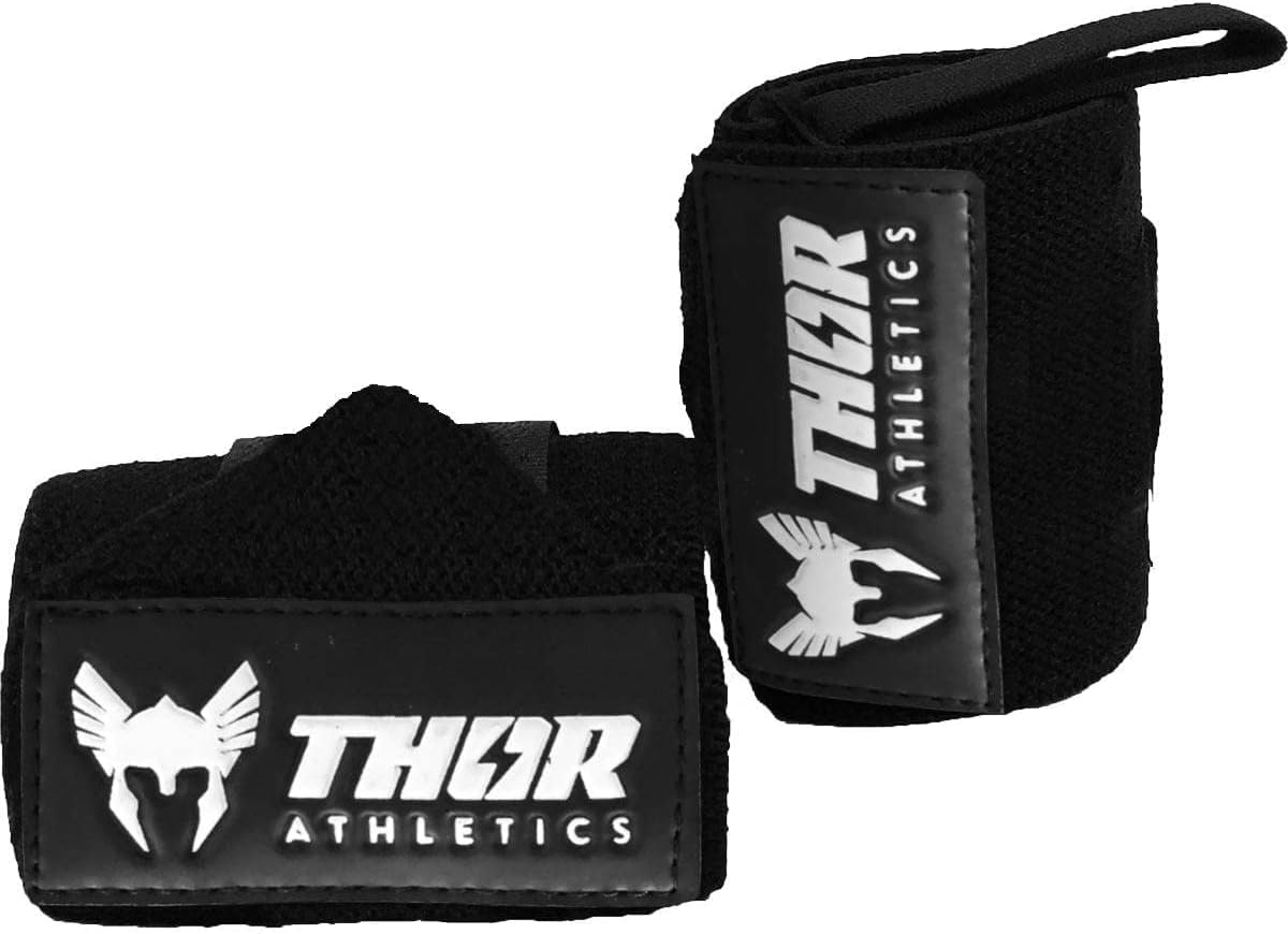 Thor Athletics Polsiere Palestra,Fasce Polsi Sollevamento Pesi, per Powerlifting, Bodybuilding, 60cm