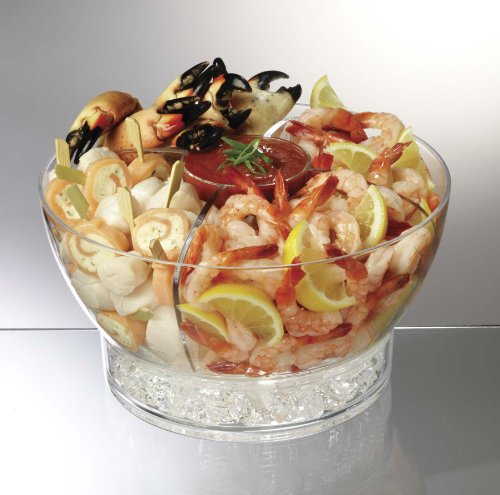 Prodyne Cold Ice Acrylic Bowl, 6.5 Qt, Off-White #TOP5