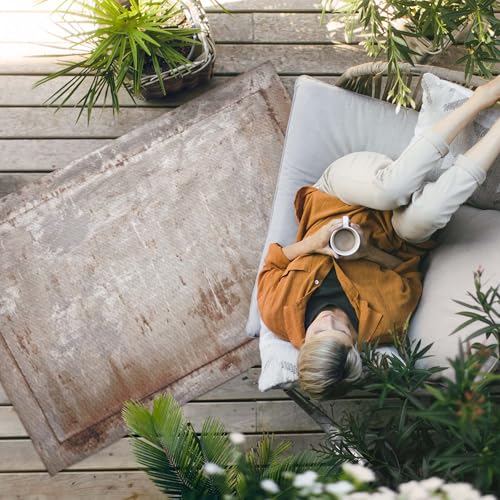 Tapis de balcon résistant décoloration 120x180 cm étanche pour terrasse et jardin - 3