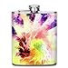 Produktbild Presock Flachmann,Abstract - Nautilus 7 Oz Printed Stainless Steel Hip Flask for Drinking Liquor E.g. Whiskey, Rum, Scotch, Vodka Rust Great Gift
