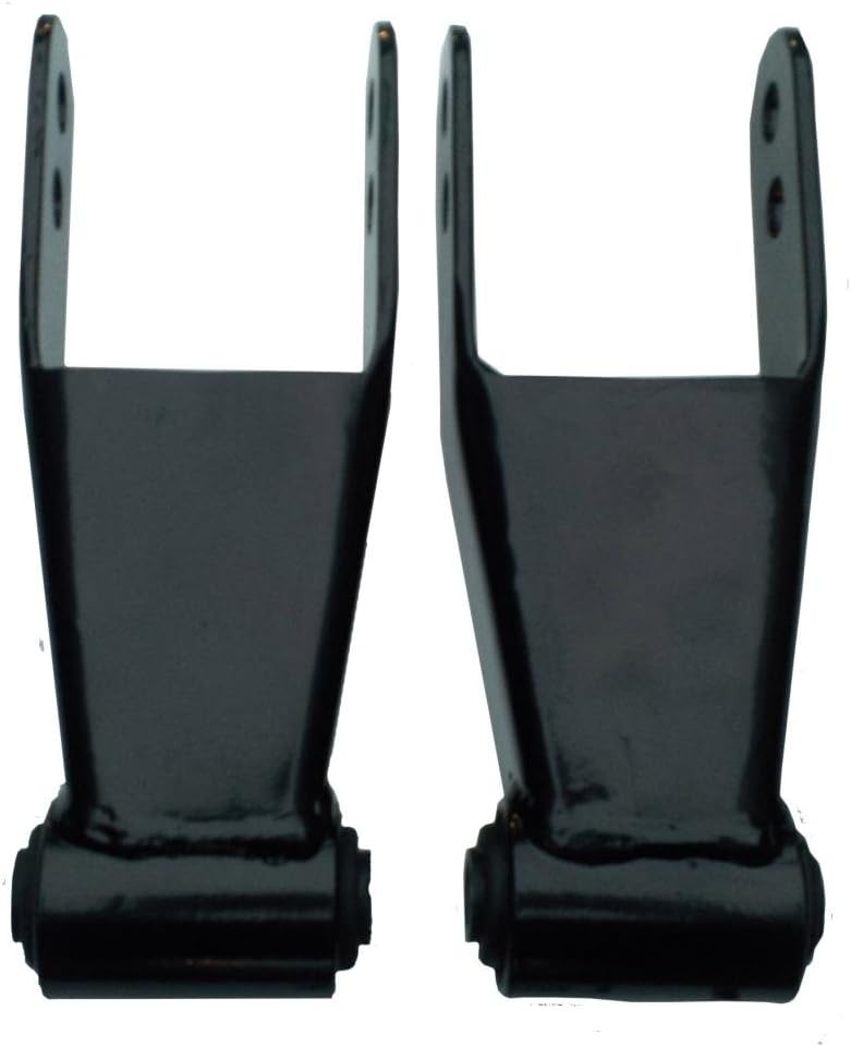 Quality Suspension Advantage 1"–2" Adjustable Rear Lowering Drop Shackles (with No‑Squeak Bushings)
