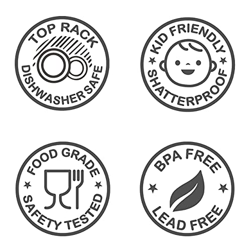 Klifa-Boulder Series, 13.5 Oz, Set Of 6, Acrylic Drinking Glasses, Stackable Tumbler, Dishwasher Safe, Clear #TOP3