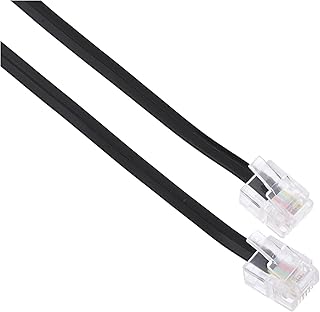 Telephone line cord 5 meter - black