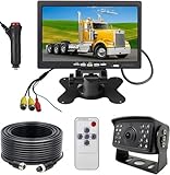 Moniteur de secours : écran LCD de 17,8 cm avec haute résolution, couleur complète, entrée vidéo 2 canaux, image nette. Commutateur d'image par bouton V1/V2 ou télécommande, l'image peut être tournée horizontalement et verticalement pour une vision miroir ou normale, luminosité, contraste et couleur réglables. Livré avec télécommande et support