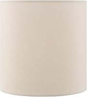 Vista 20 de Aspen Creative 31234A pantalla para lámpara de transición en forma de cilindro con diseño de araña en blanco y patrón de círculos plateados, 20,3 cm