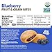Olyra Organic Soft Baked Fruit Bars Blueberry - High Fiber Bar - Healthy Snacks for Adults & Kids - Vegan Breakfast Bars - Office Snack (Pack of 24)