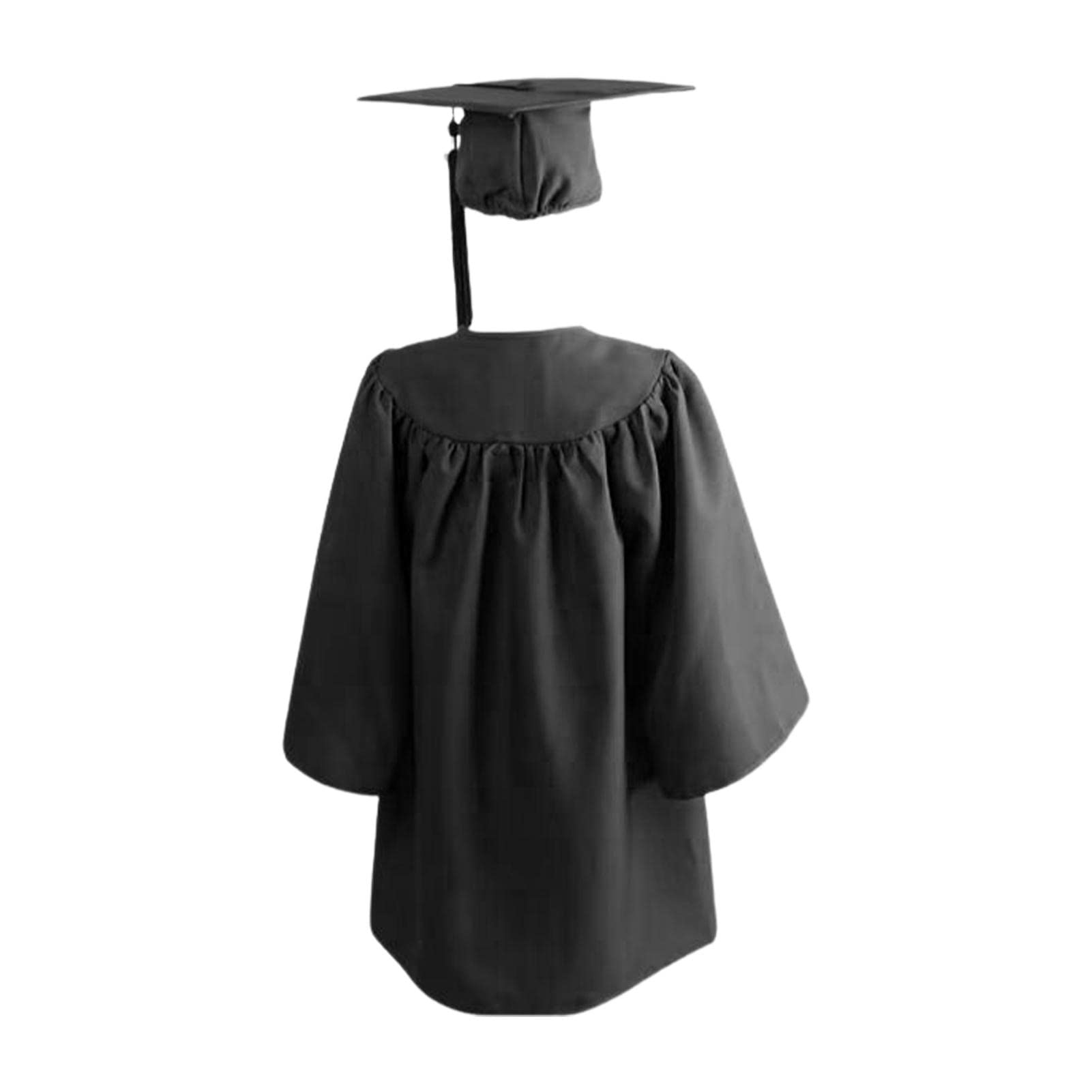 Toga y Birrete de Graduación para Niño - Gorra de Graduación Preescolar con Borla, Accesorios de Uniforme, Negro, Rojo, Azul, Verde