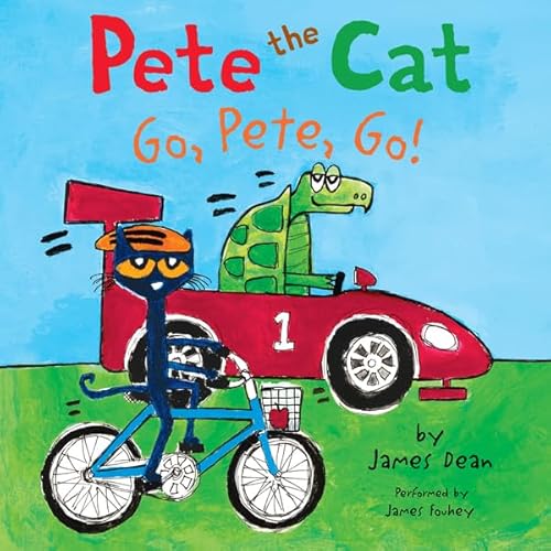 Pete the Cat: Go, Pete, Go! Audiolibro Por James Dean arte de portada