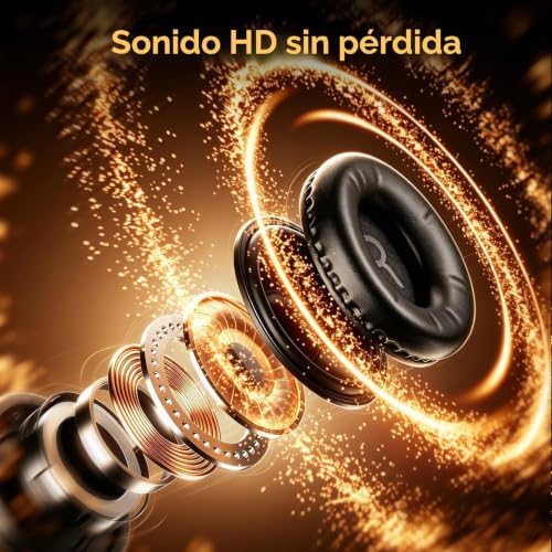 Miniatura 4 de PUPGSIS Auriculares inalámbricos para DJ — 2.4GHz, Bluetooth 5.3 y AUX
