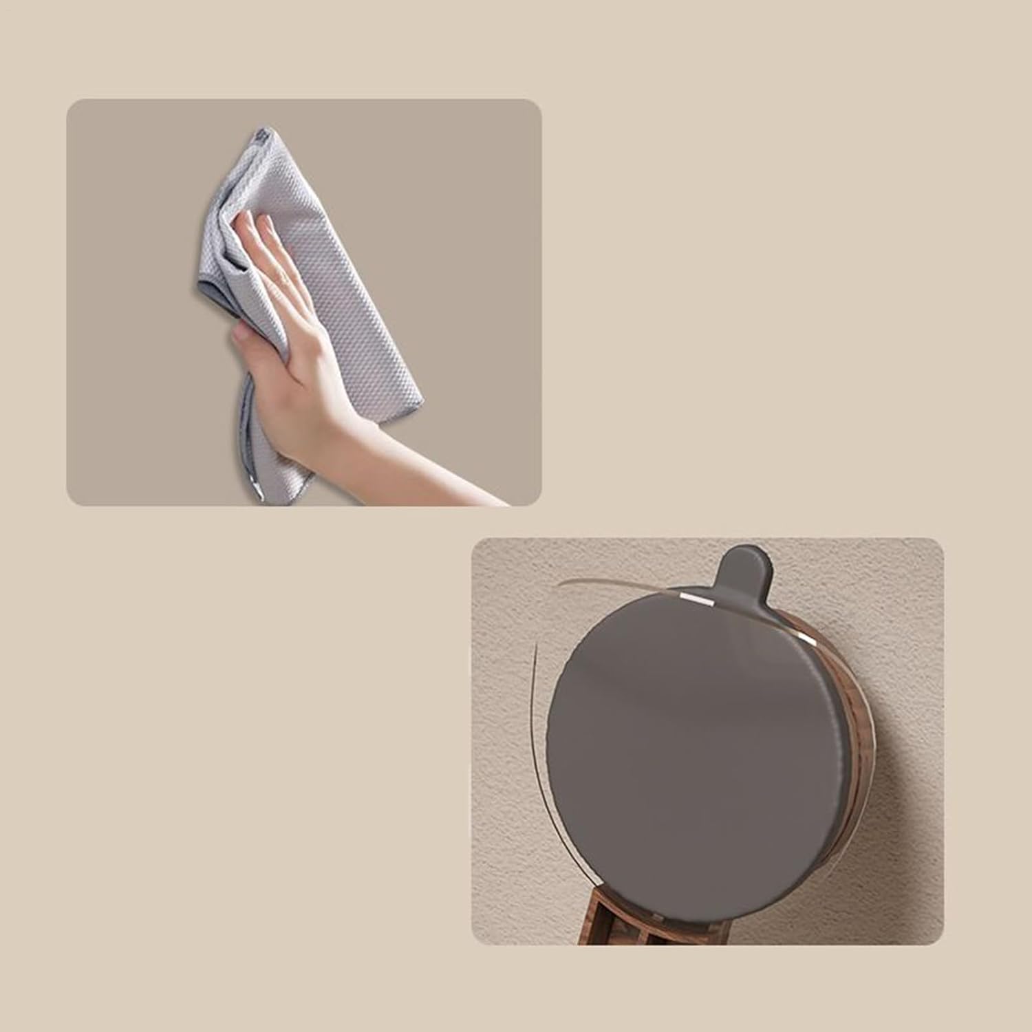 Towel Ring: Aluminum Towel Holder, Vacuum Suction Holder, Modern Decoration Non-Drilling Kitchen Bathroom Accessories for Home Hotel Bathroom Bedroom Office
