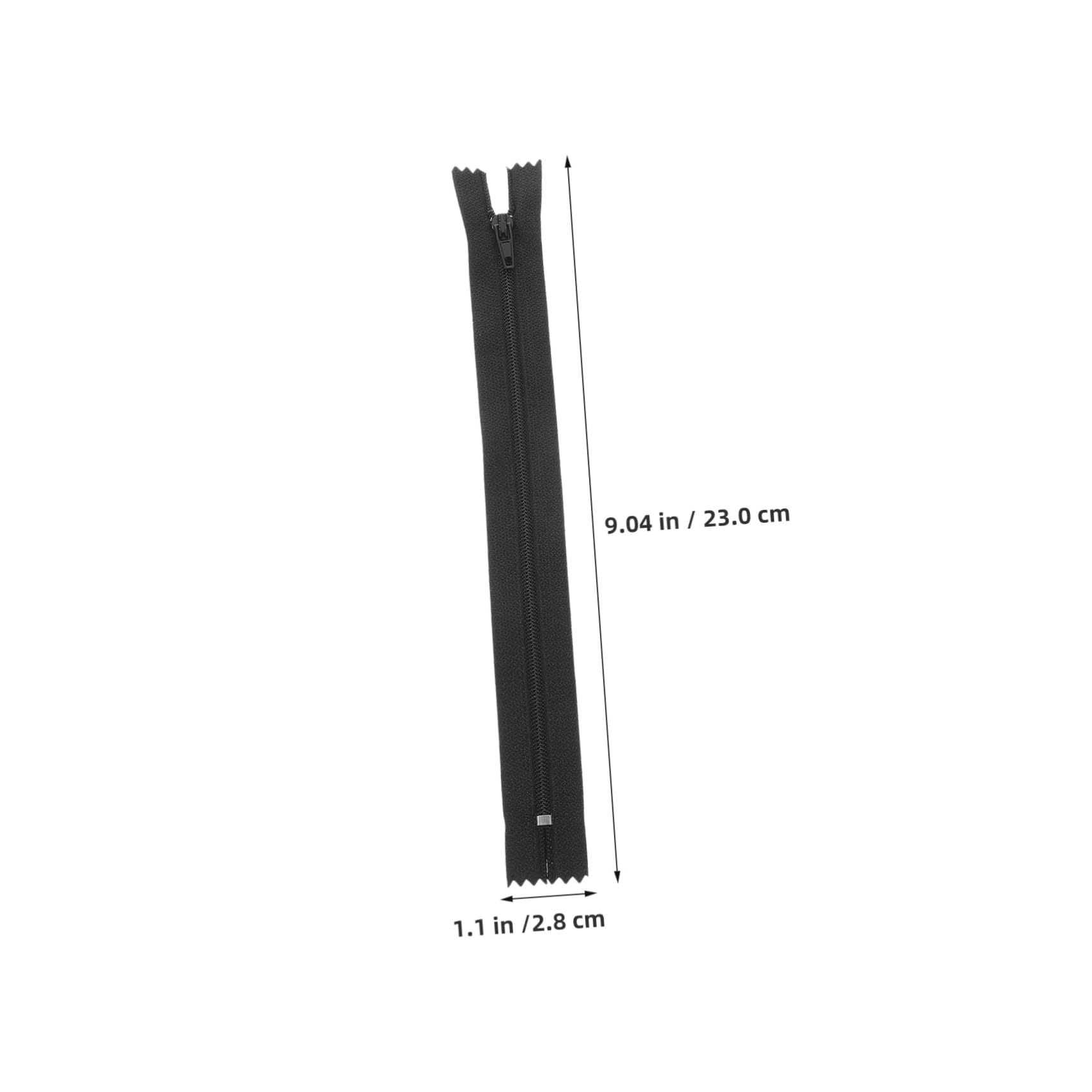 ULDIGI 200 Pezzi Zipper invisibile forniture per cucire cerniere sostituibili accessori per cucire cerniere invisibili Black