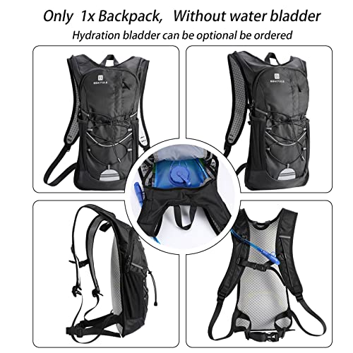 Foto von BBAIYULE Kleiner Fahrradrucksack Laufrucksack für Wandern , Fahrradfahren, Skifahren,Laufsport, Sportrucksack Ultraleicht Trinkrucksack (Nur Rucksack | OHNE Trinkblase (kann optional bestellt Werden)