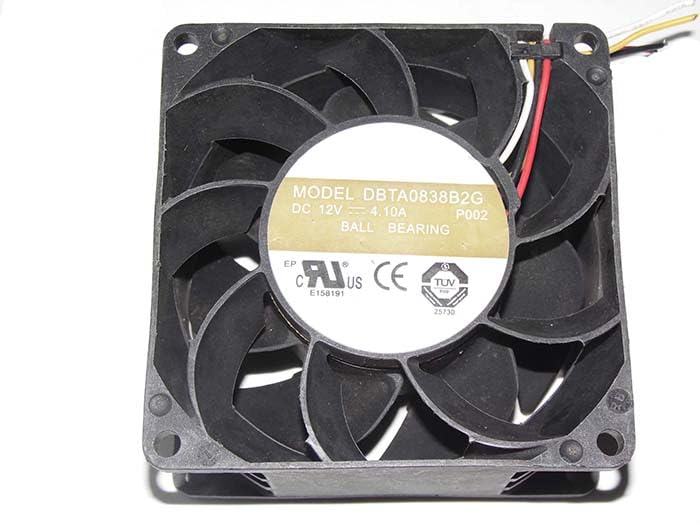 Ventilador de refrigeración de servidor 80mm 12V 4.1A con control PWM de 4 cables