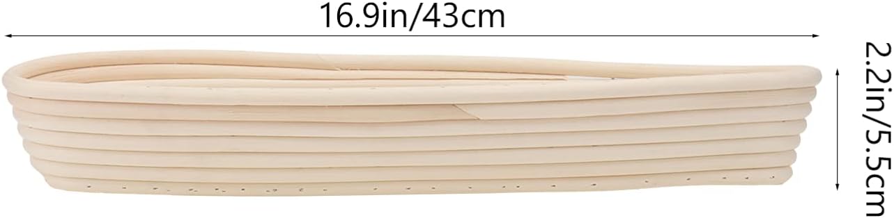 Cabilock 1pc Rattan Bread Proofing Basket for Sourdough Fermentation Basket Natural Material Lightweight Home Baking