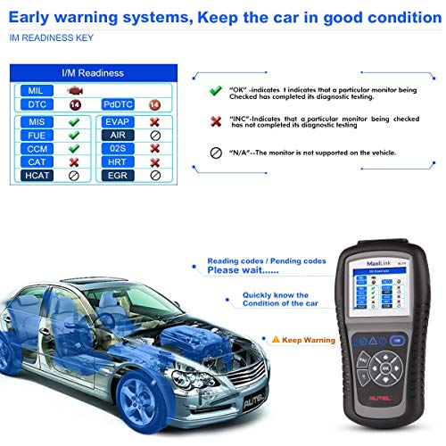 Image of Autel MaxiLink ML519 OBD2 Scanner [Same as AutoLink AL519], 2026 OBDII Diagnostic Scan Tool, Enhanced Mode 6 Fault Code Reader, Check Engine Light (MIL), One-Click Smog Check, Upgraded Ver. of AL319