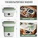 Portable Washing Machine, 16L Foldable & Lightweight, 3 Cleaning Modes, Compact Laundry, No Installation & Easy to Use for Travel, RV, Small Apartment & Dorm Room