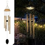 Idéal à Suspendre - Avec la chaîne métallique incluse, suspendez le carillon solaire partout : jardin, balcon ou entrée pour mélodie et charme instantanés.