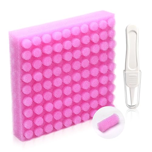 Replacement for NozeBot Nasal Aspirator Hygiene Filter, 90 Packs Baby Nose Cleaner Filters Comes with Baby Nose Cleaning Tweezer, Purple