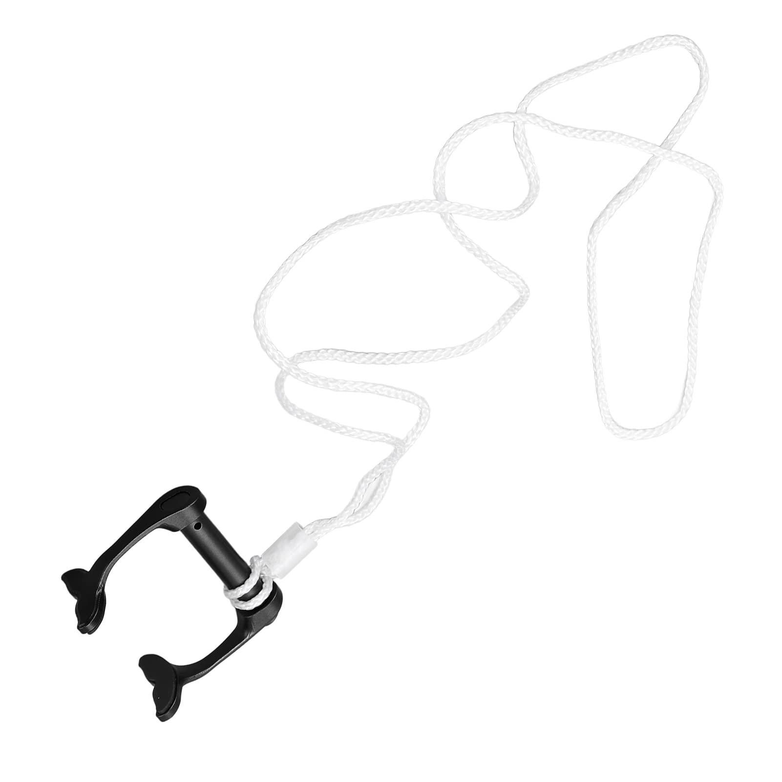 Pilipane Swimming Nose Plug Nose Clip for Swimming Accurate Diving 25 Degree Angle Adjustable Anti Lost with Neck Strap Beginner (Black)