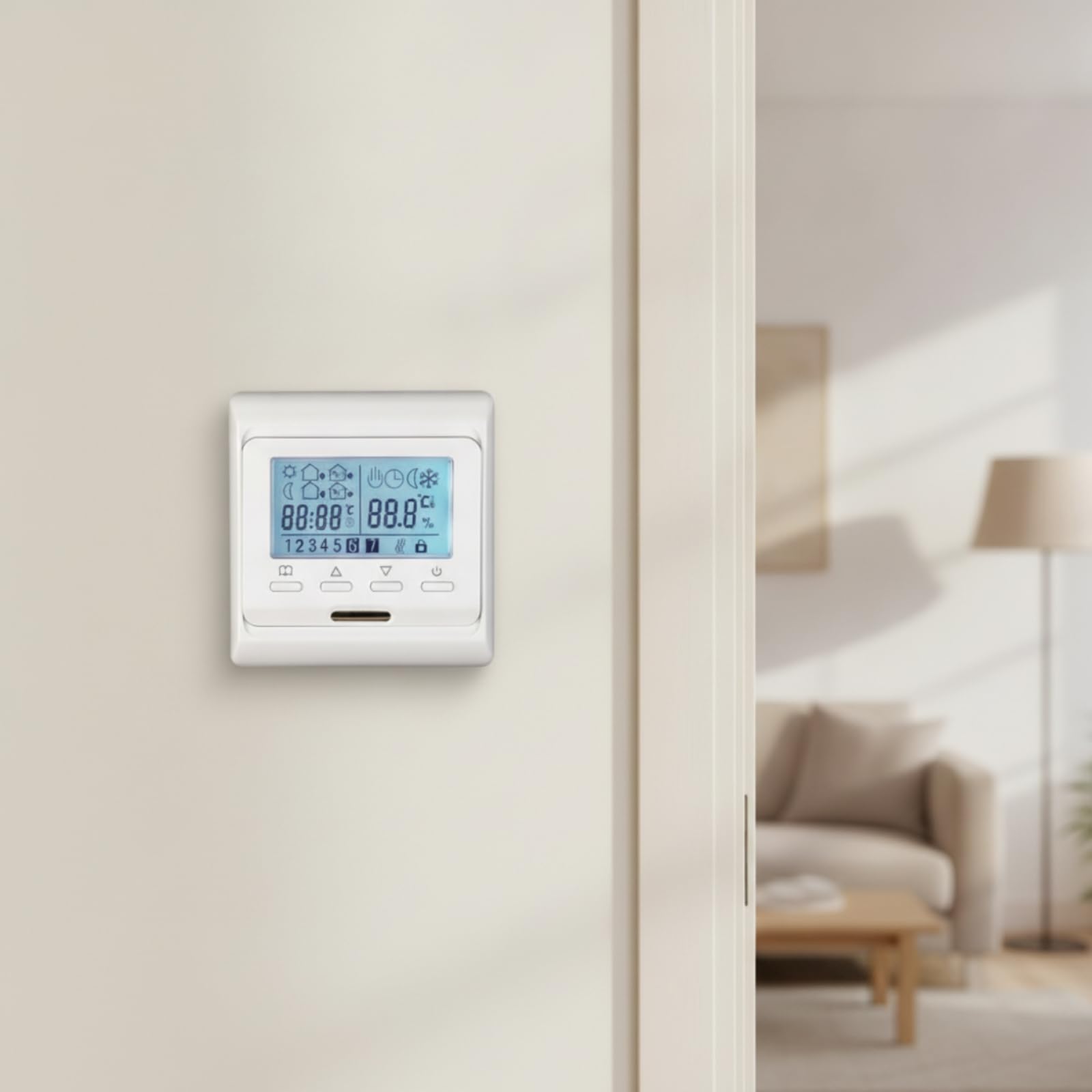 Regolatore di Temperatura a Parete, Bianco