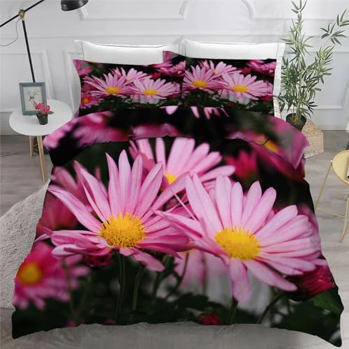 Parure de lit 90x190 blanche à fleurs pour créer une chambre d'ado printanière et fraîche