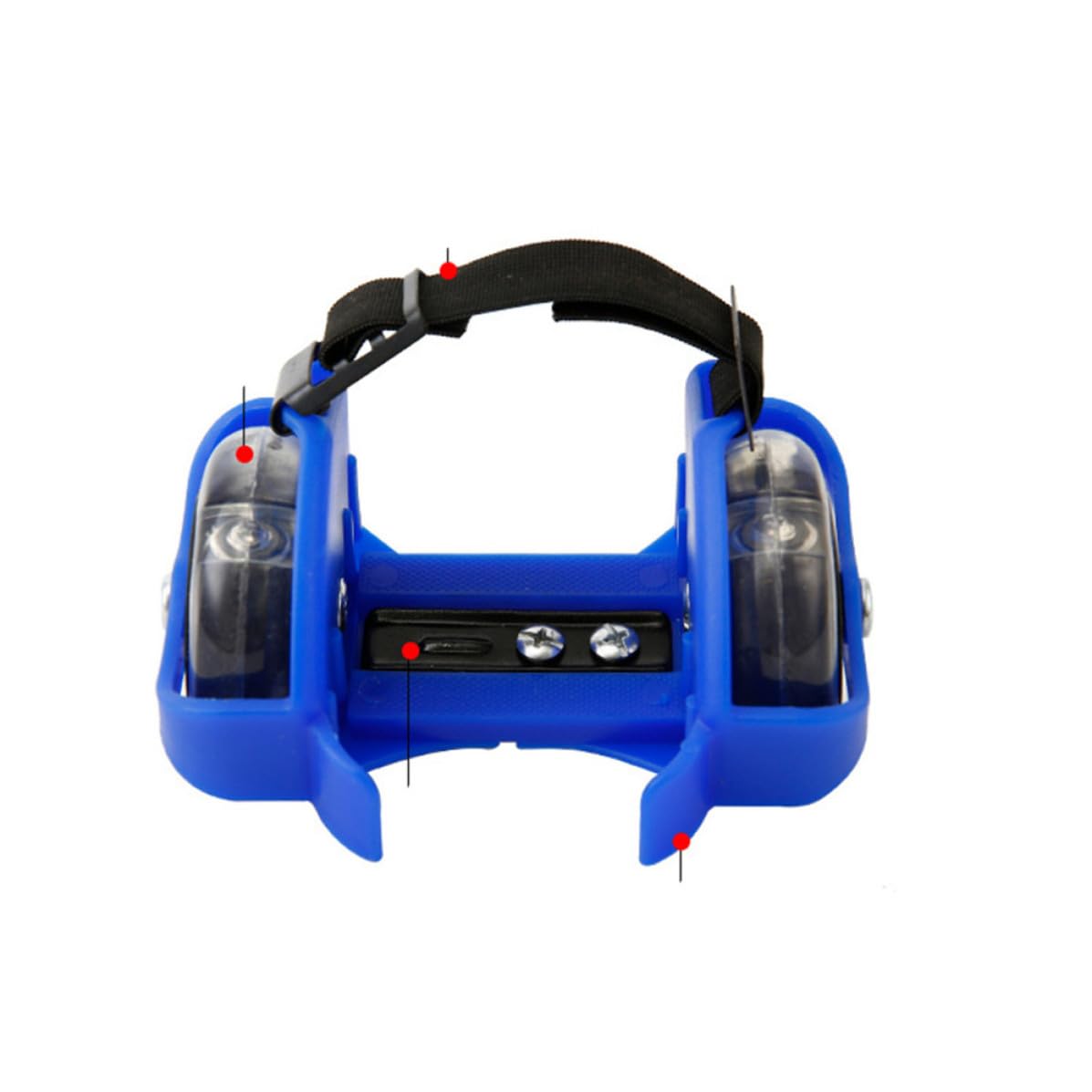 Patines para Ajustables Ruedas Luminosas Azules, Diseño Resistente y Tornillo Ajustable para Práctica de Patinaje al Aire Libre