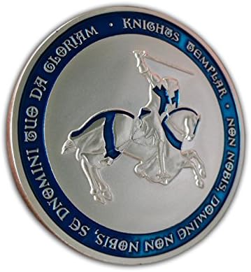 Eillwin Templar Perfect Silver Color Coin Knight Religious Collectible Beautiful Honorable Gift