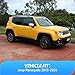 Nilight Window Rain Guards for Jeep Renegade 2015 2016 2017 2018 2019 2020 2021 2022 2023 2024, Window Wind Deflectors Vent Visors, Tape on-4PCS