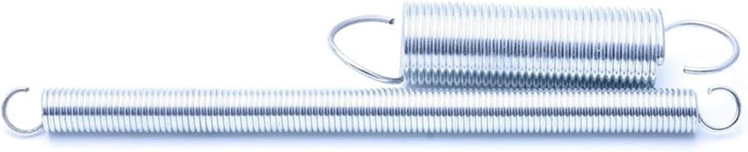 XiGugBo Hardware Tensile Spring Tension Extension Spring Galvanized Open Hook Spring Wire Diameter 2.0mm Outer Diameter 18mm-22mm Length 60mm-100mm for Hardware Tools