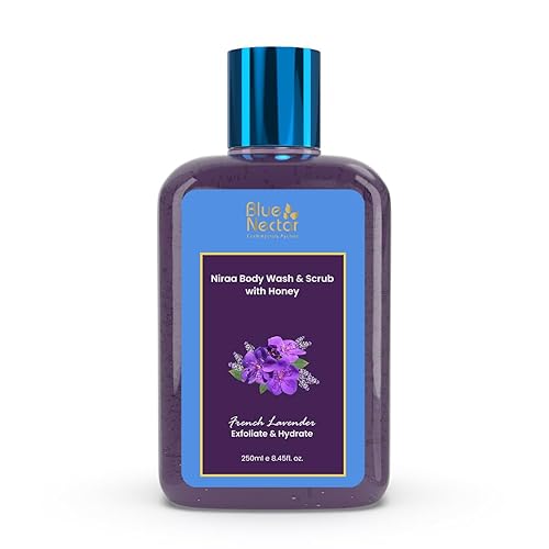 Blue Nectar Jabón corporal exfoliante y exfoliante para piel áspera y con baches  Exfoliante corporal para eliminar el bronceado de lavanda francesa disponible en Yaxa Peru