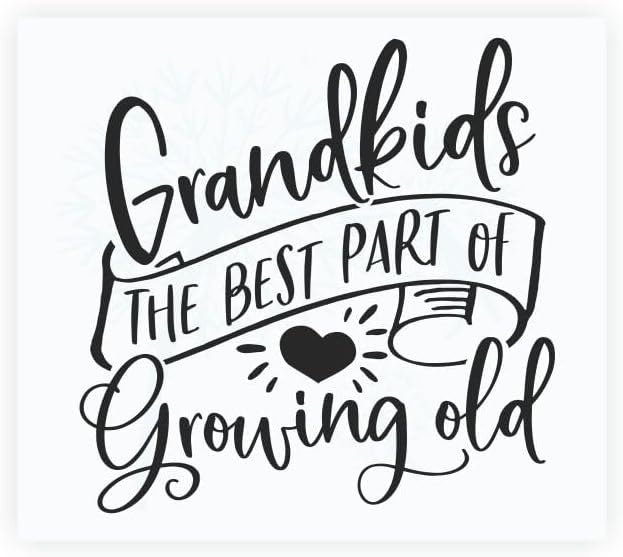 Grandkids Best Part of Growing Old Quote Decals for Wall - Die-Cut Vinyl Wall Art - Family Quotes Wall Decor - Living Room Wall Stickers - Matte Vinyl Wall Decal Sayings image 4